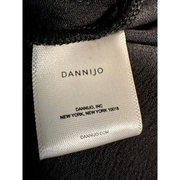 NWT Dannijo Size Small Noir Boss Pleated Trousers Wide Leg Designer Luxury Chic - Picture 10 of 13